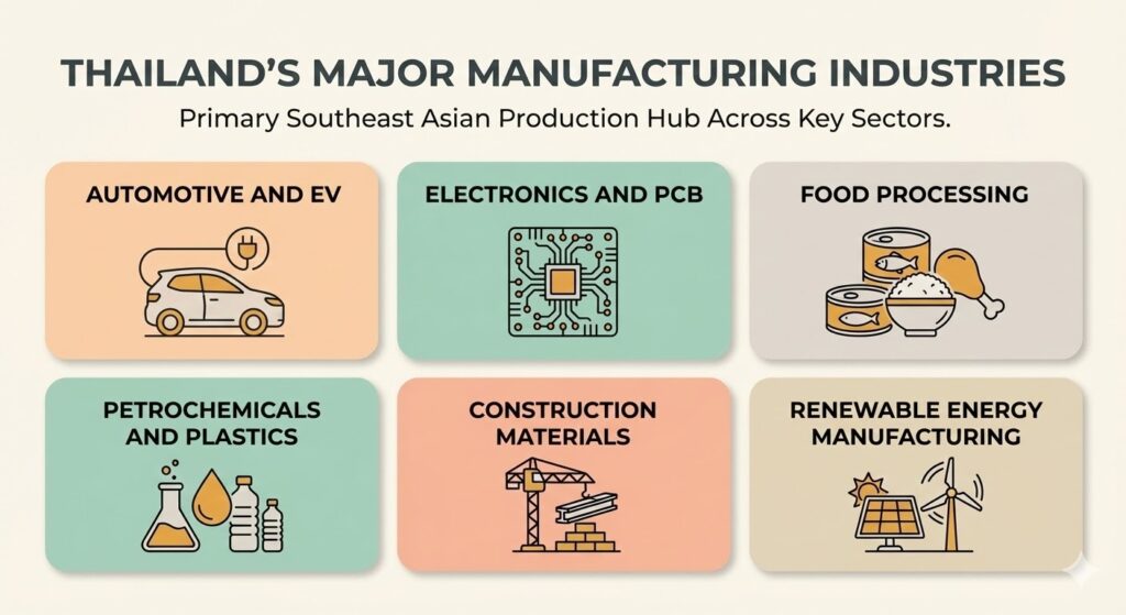 thailand major industries